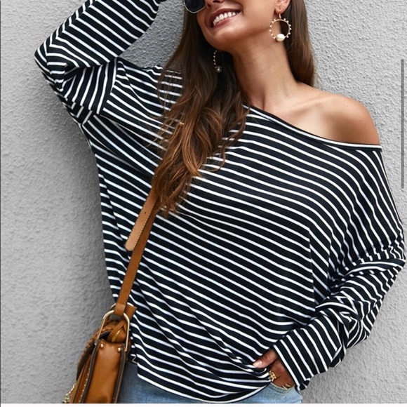 Boho Chic Striped Long Sleeve Top - Picture 3 of 6